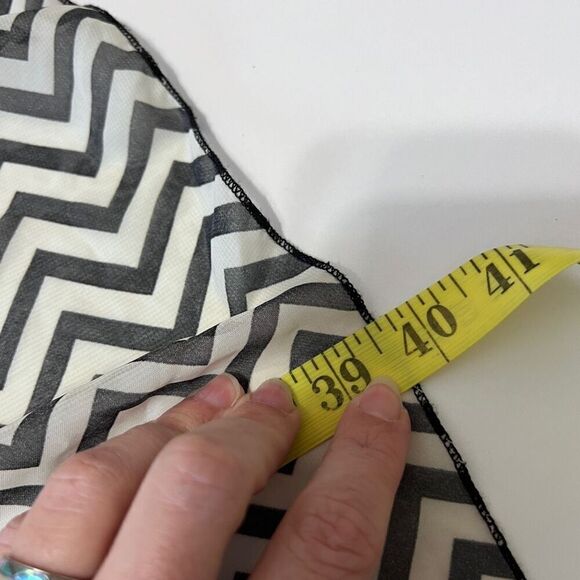 Poetry black and tan chevron high low dress size medium - Picture 7 of 14